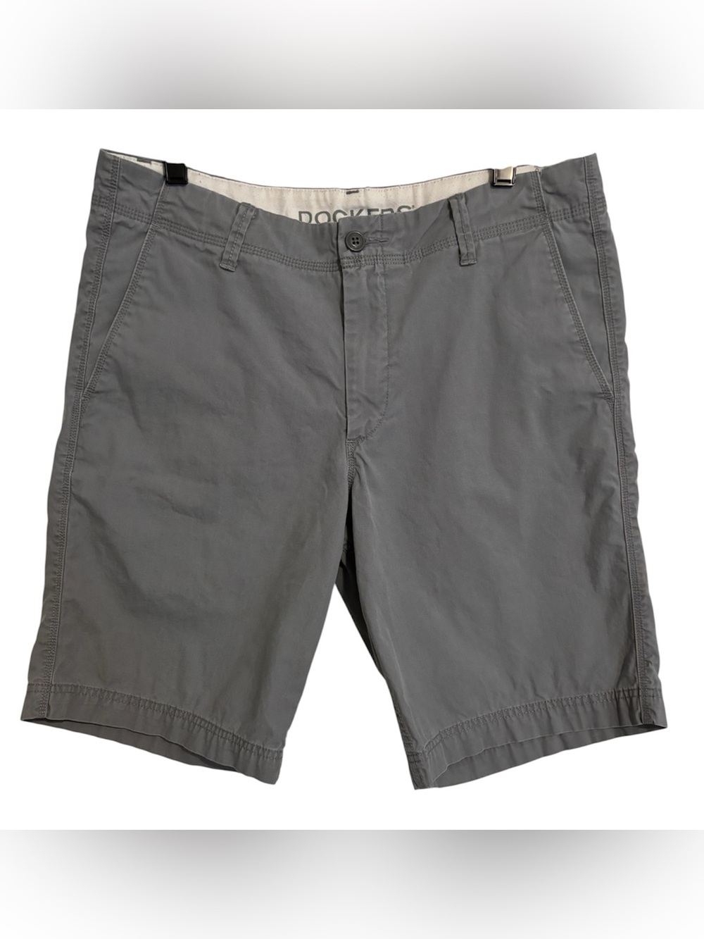 Dockers Medium Men's Gray Flat Front Shorts